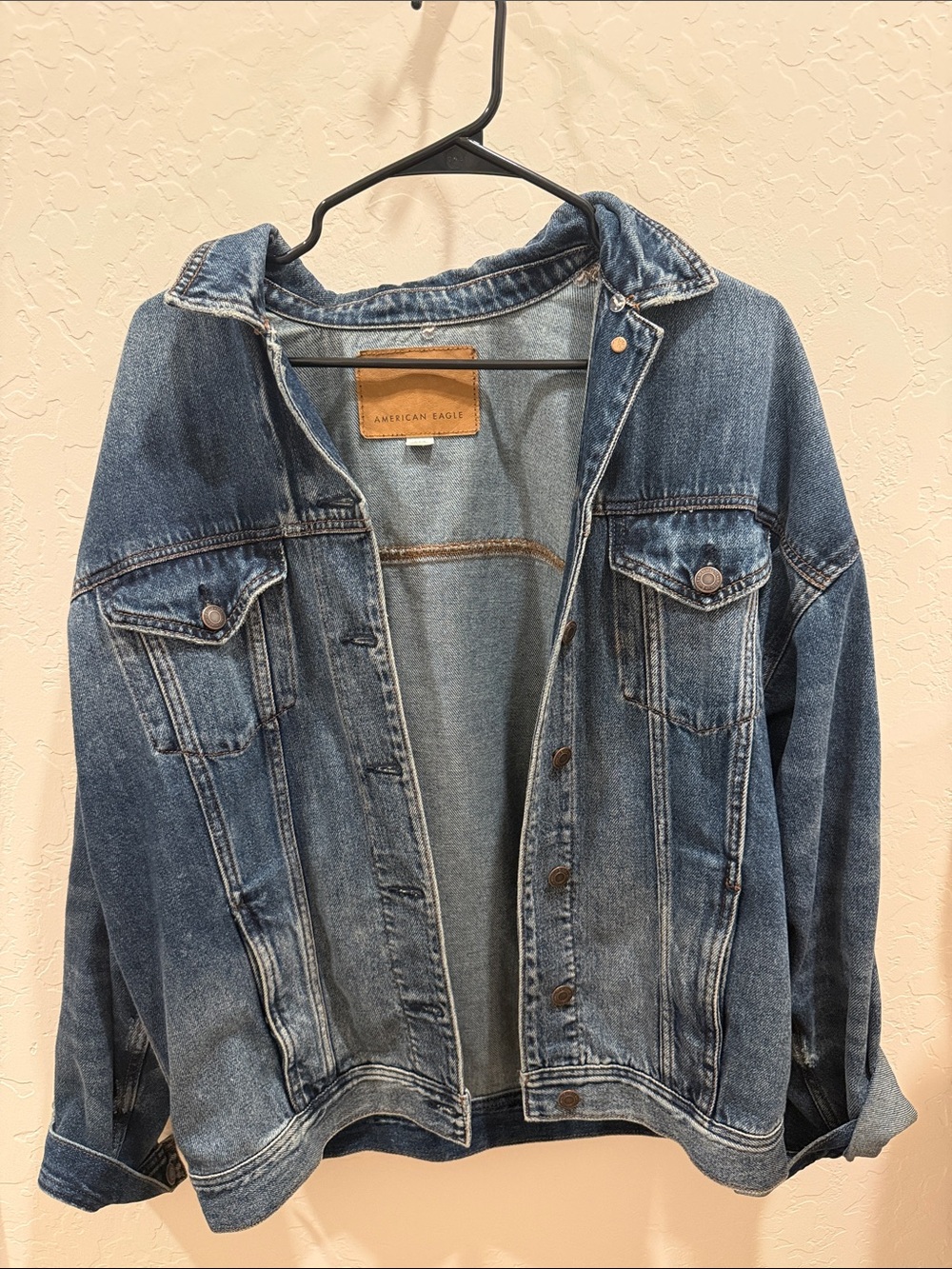 American Eagle Outfitters Oversized Denim Jean Jacket